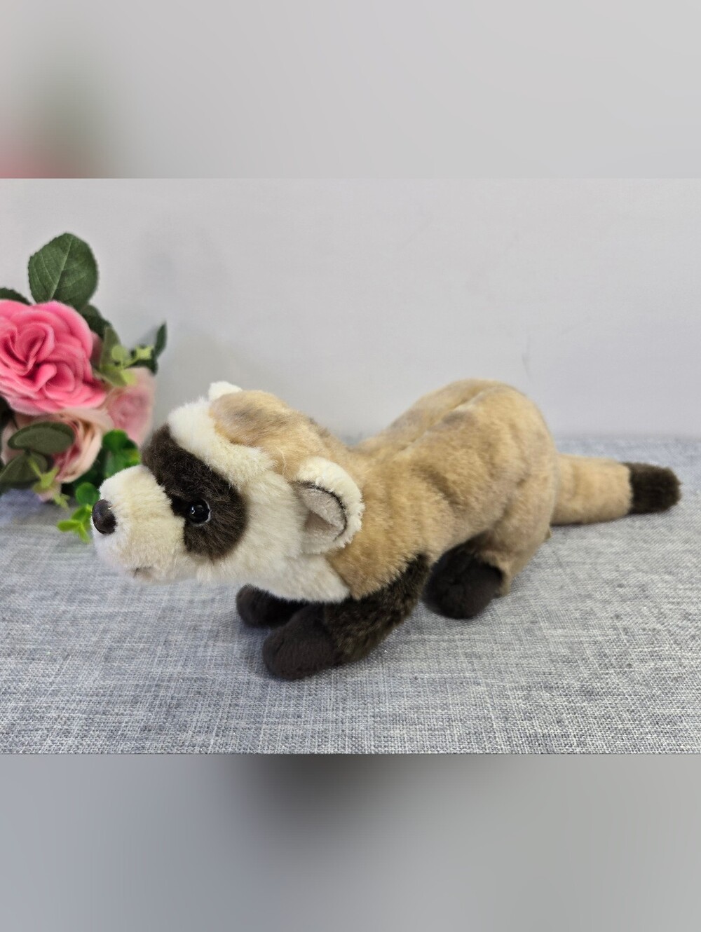 Vintage 1986 WWF Bon Ton Toys Black-Footed Ferret Plush Stuffed Animal Rare